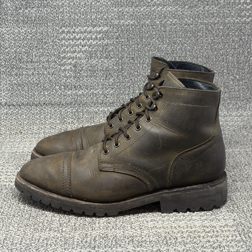 Thursday Boot Co Captain StormKing Men's 9.5 Tobacco Brown Leather Cap Toe Boots